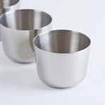 Polished Titanium Shot Glasses // Set of 4