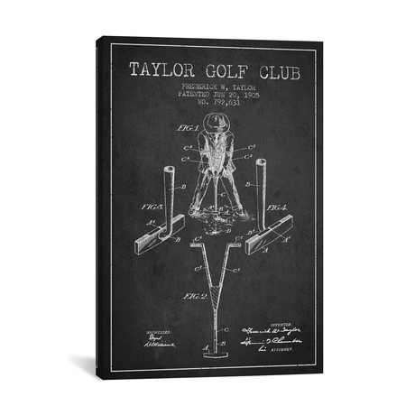 Taylor Golf Club // Charcoal (18"W x 26"H x 0.75"D)