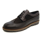 Simarro Leather-Canvas Sport Shoe // Brown (Euro: 46)