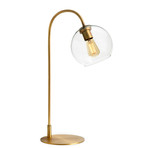 Celeste Table Lamp + Clear Globe (Aged Brass)