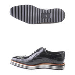 Patent Leather Wingtip Dress Shoe // Black Split (Euro: 42)