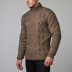 Yak Fisherman Turtle Neck Sweater // Natural (S) - Lenor Romano - Touch ...