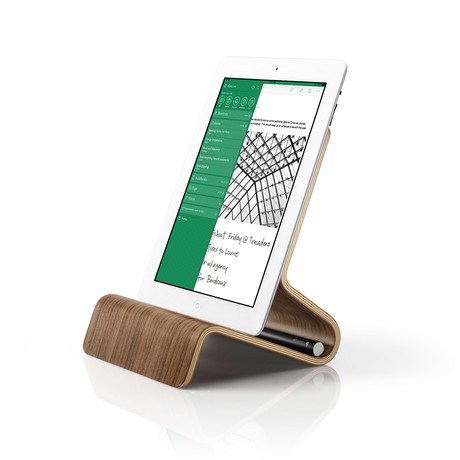 Bent Ply Tablet Stand // Walnut