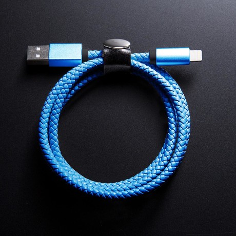 Braided USB Cable // Blue