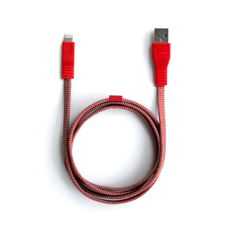 Neve Lightning Cable // Red (6"L)