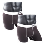 Boxer Briefs // Black + White // Pack of 2 (XS[30-32])