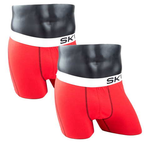 Boxer Briefs // Red // Pack of 2 (XS[30-32])