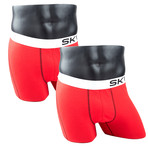 Boxer Briefs // Red // Pack of 2 (XL[38-40])