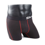 Boxer Briefs // Black + Red // Pack of 2 (XS[30-32])