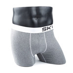 Boxer Briefs // Grey + White // Pack of 2 (L[36-38])