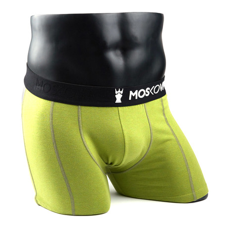 M2 Cotton Boxer Brief // Avocado + Black (M)