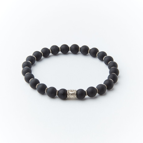 Black Onyx Bead Bracelet (XS)