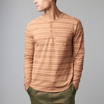 Cohesive & Co. // Irolo Henley // Cantaloupe Stripe (L)