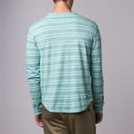 Cohesive & Co. // Irolo Henley // Turquoise Stripe (L)