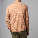 Cohesive & Co. // Irolo Henley // Cantaloupe Stripe (L)