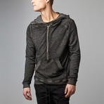 Gordon Cowl Neck Pullover Hoodie // Black (XL)