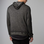 Gordon Cowl Neck Pullover Hoodie // Black (XL)