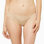 Sheer Desire Thong // Almond (L)