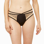 Surrender Thong // Black Widow (XS)