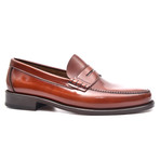Leather Sole Penny Loafer // Redwood (Euro: 38)