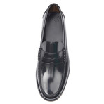 Rubber Sole Penny Loafer // Black (Euro: 46)