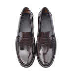 Rubber Sole Penny Loafer // Brown (Euro: 46)