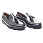 Rubber Sole Tassel Loafer // Black (Euro: 45)