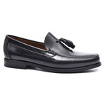 Rubber Sole Tassel Loafer // Black (Euro: 45)