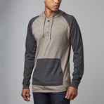 Raglan Sleeve Hoodie // Heather Charcoal (L)