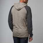 Raglan Sleeve Hoodie // Heather Charcoal (L)