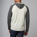 Henley Knit Hoodie // Heather Ecru (2XL)