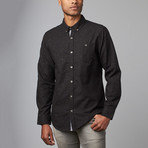 Long-Sleeve Flannel Shirt // Black (M)