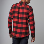 Long-Sleeve Flannel Shirt // Red (M)