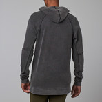 Henley Knit Hoodie // Black (S)