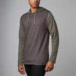 Hooded Knit Sweatshirt // Heather Charcoal (L)