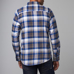 Long-Sleeve Flannel Shirt // Blue (2XL)