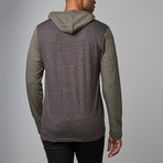 Hooded Knit Sweatshirt // Heather Charcoal (L)