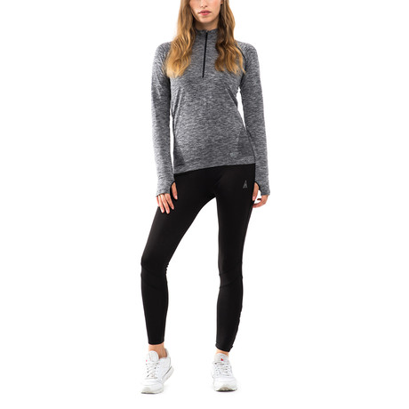 Women's Melange Half-Zip // Grey (S)