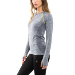 Women's Melange Long-Sleeve // Light Grey (M)