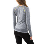 Women's Melange Long-Sleeve // Light Grey (M)