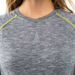 Women's Melange Long-Sleeve // Light Grey (M)