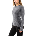 Women's Melange Long-Sleeve // Grey (M)