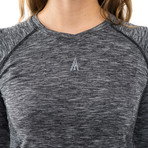 Women's Melange Long-Sleeve // Grey (M)