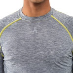 Men's Melange Long-Sleeve // Light Grey (L)