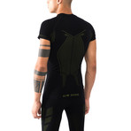 Men's Thermoset T-Shirt // Black + Yellow (L/XL)