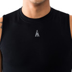 Men's Sleeveless Compression Shirt // Black (L/XL)