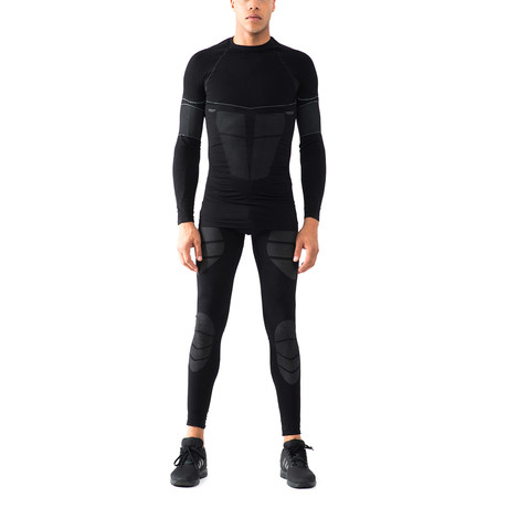 Men's Thermoset Long Pack // Black + Grey // Set of 2 (S/M)