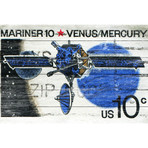 Venus Mercury Stamp (18"W x 12"H x 1.5"D)