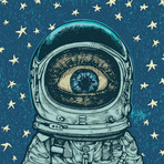 Space Suit Eye // Canvas (18"W x 18"H x 1.5"D)