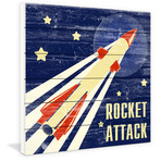 Attack Rocket (18"W x 18"H x 1.5"D)